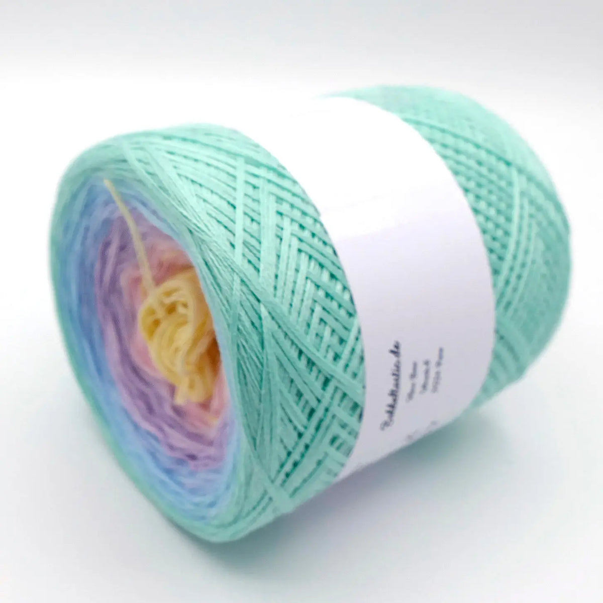 Bobbel Farbverlaufsgarn Pastell Regenbogen Bobbeltastic