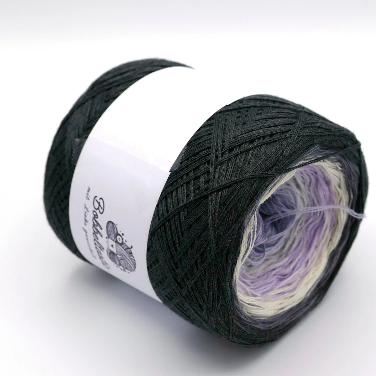Bobbel Farbverlaufsgarn Lavendelgrau Bobbeltastic