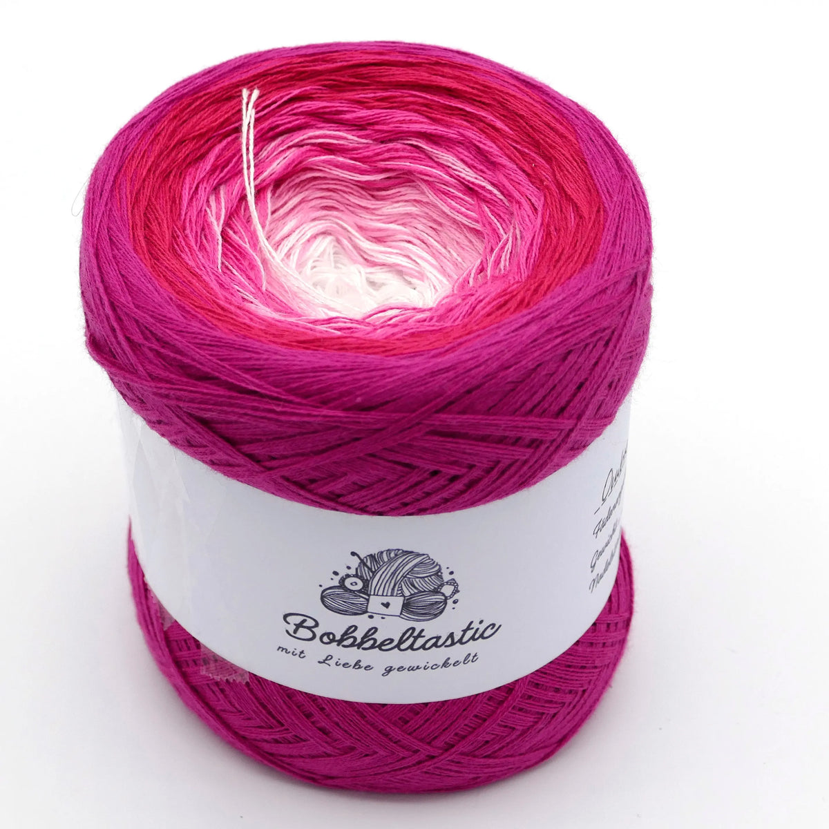 Bobbel Farbverlaufsgarn Ombre Pink Bobbeltastic