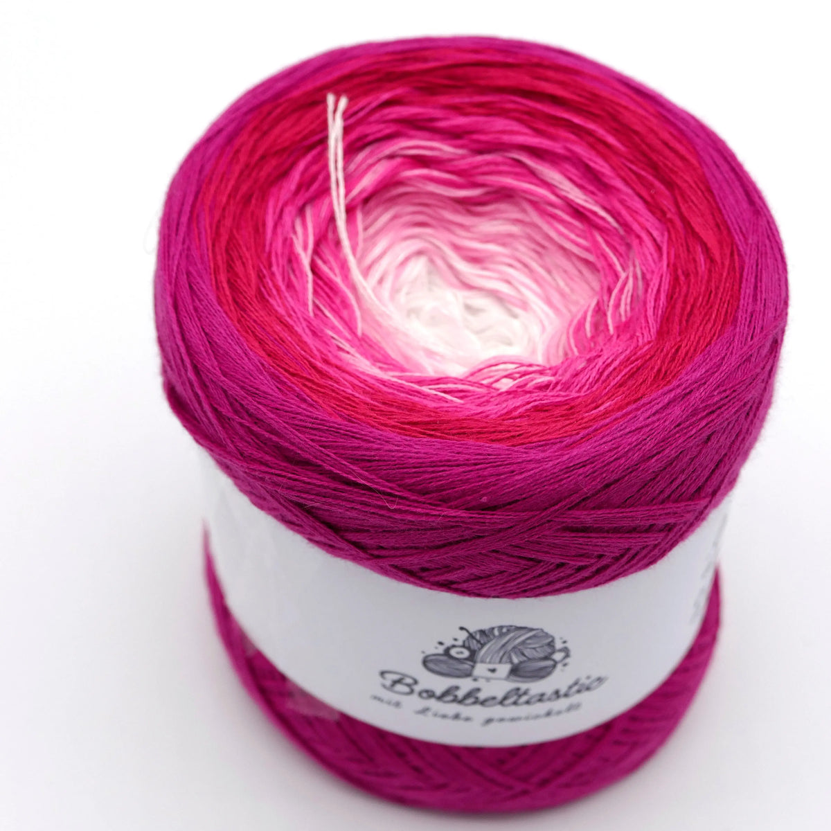 Bobbel Farbverlaufsgarn Ombre Pink Bobbeltastic