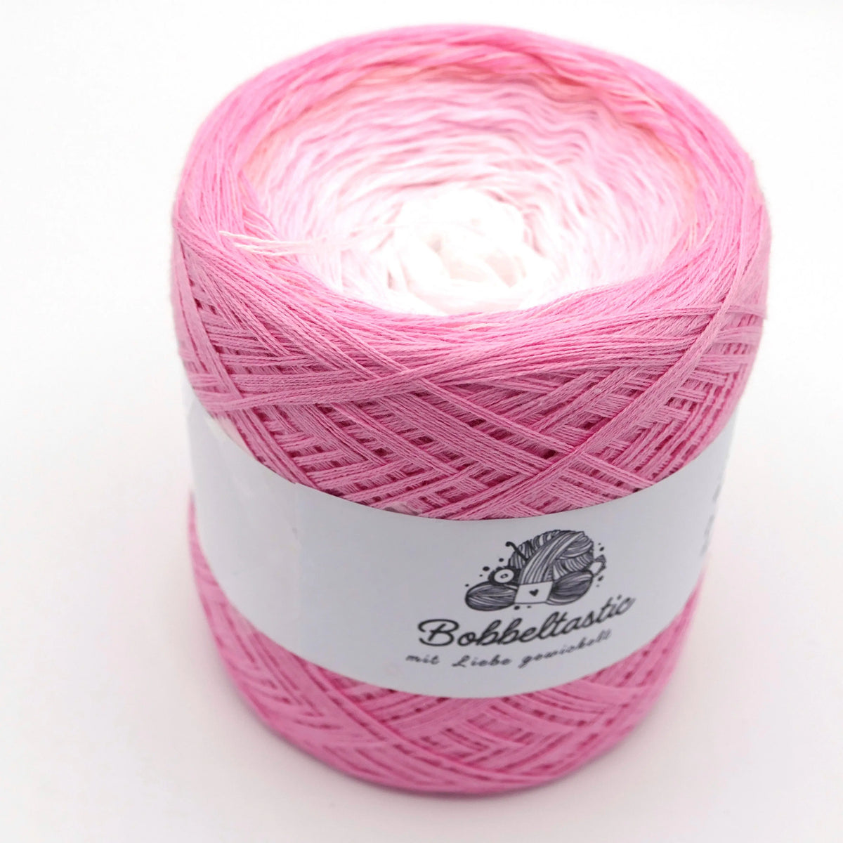 Bobbel Farbverlaufsgarn Ombre Rosa Bobbeltastic