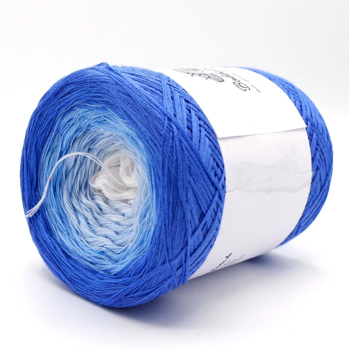 Bobbel Farbverlaufsgarn Ombre Hellblau Bobbeltastic