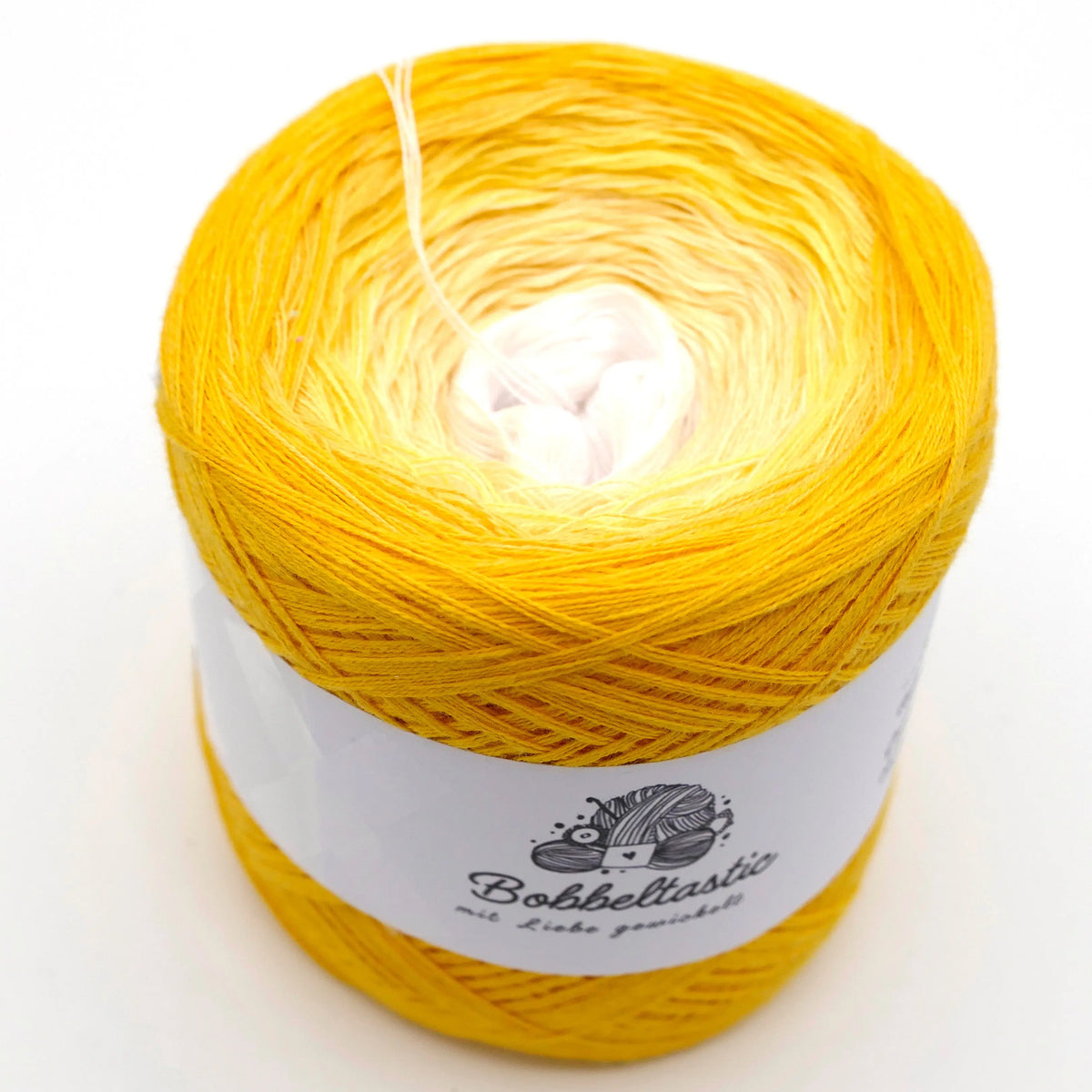 Bobbel Farbverlaufsgarn Ombre Gelb Bobbeltastic