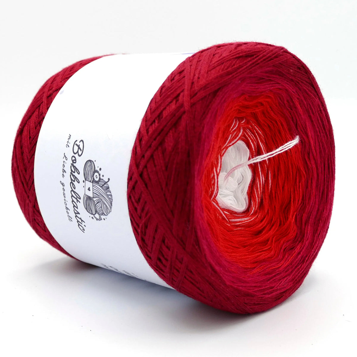 Bobbel Farbverlaufsgarn Ombre Rot Bobbeltastic