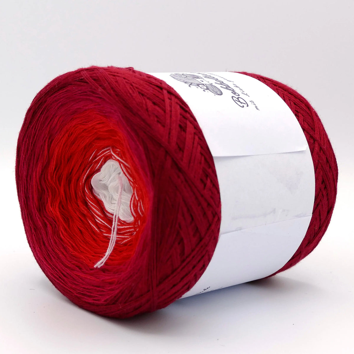 Bobbel Farbverlaufsgarn Ombre Rot Bobbeltastic