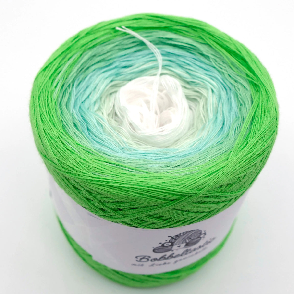 Bobbel Farbverlaufsgarn Ombre Hellgrün Bobbeltastic