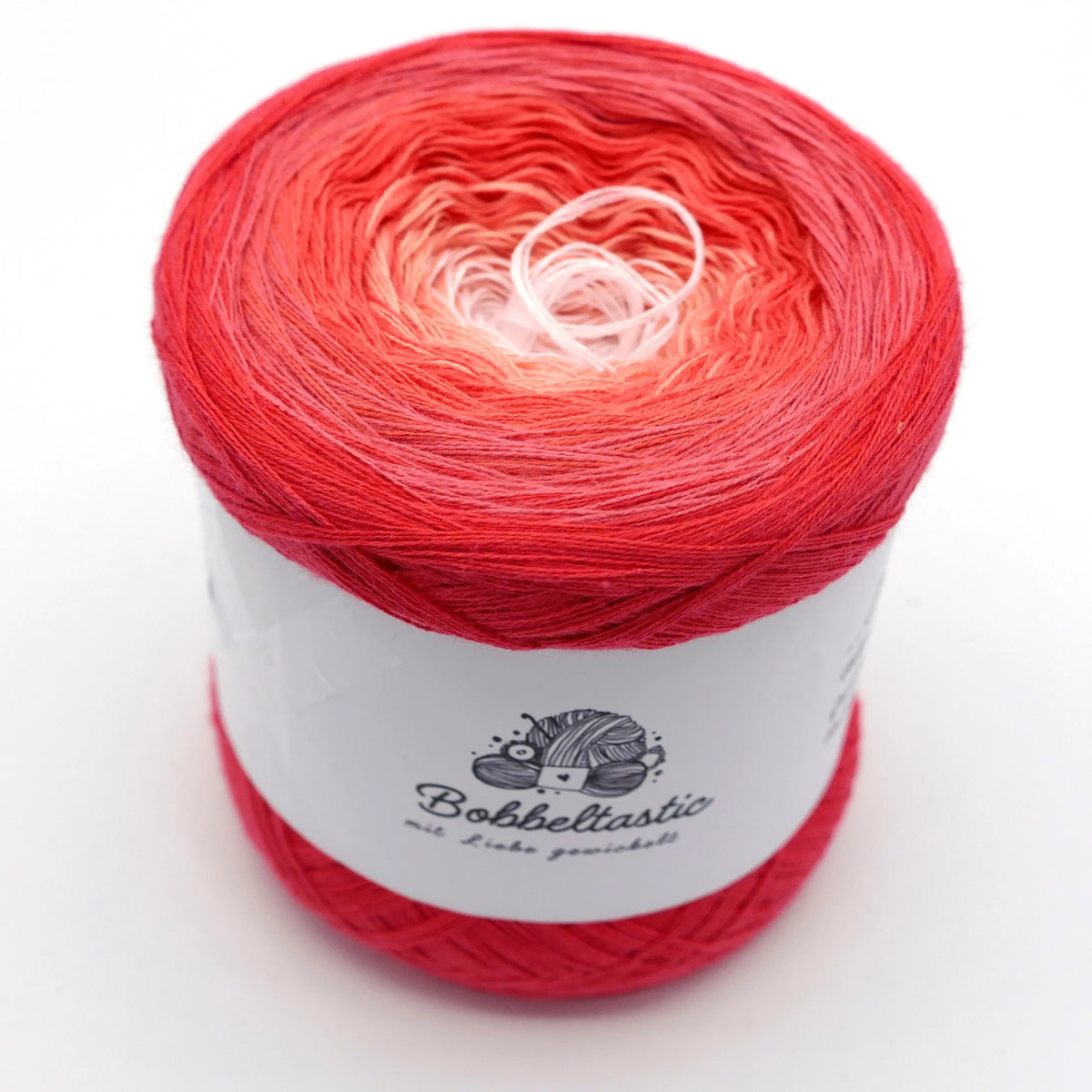 Bobbel Farbverlaufsgarn Ombre Lachs Bobbeltastic