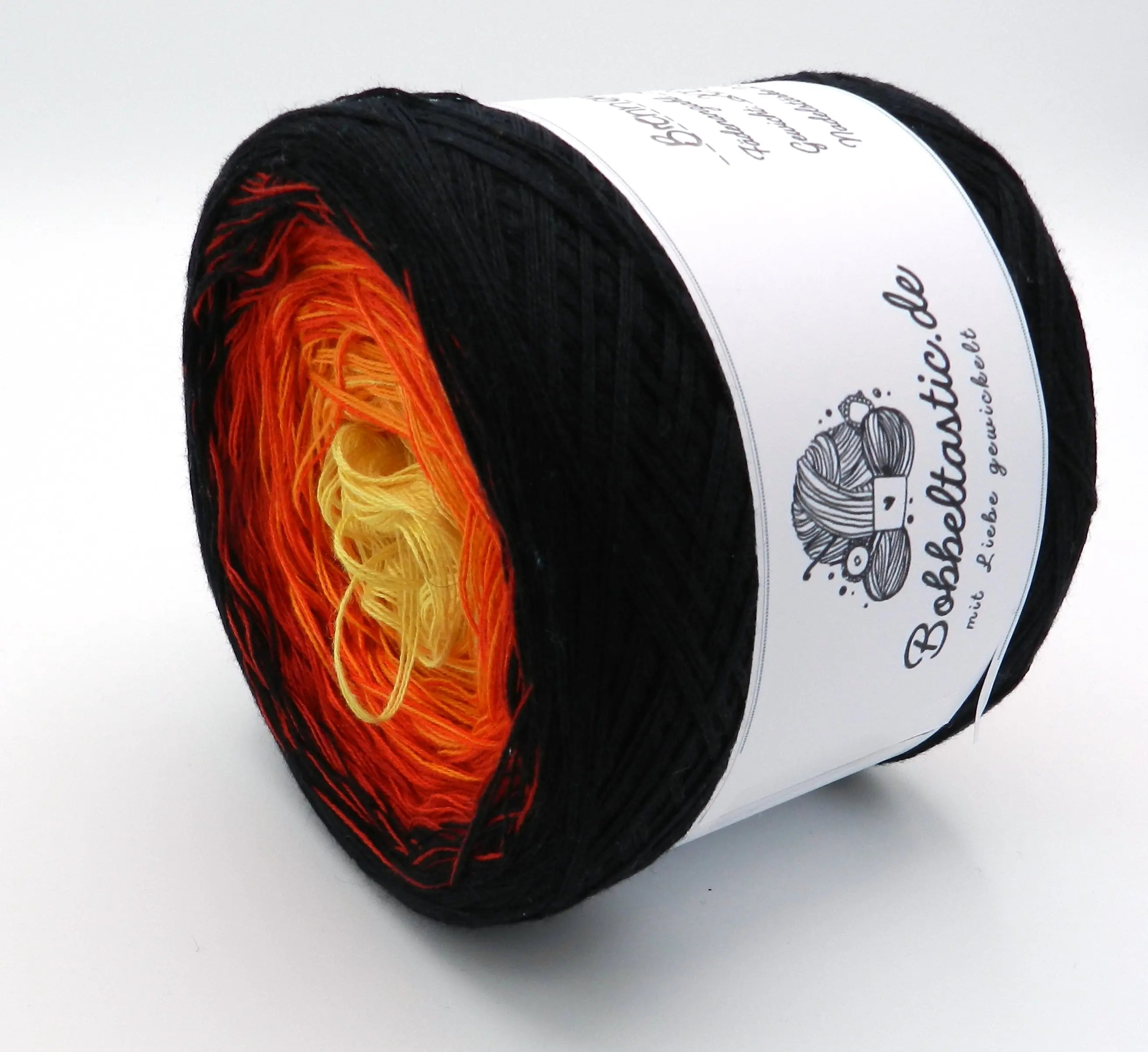 Bobbel Farbverlaufsgarn brennendes Feuer - Bobbeltastic