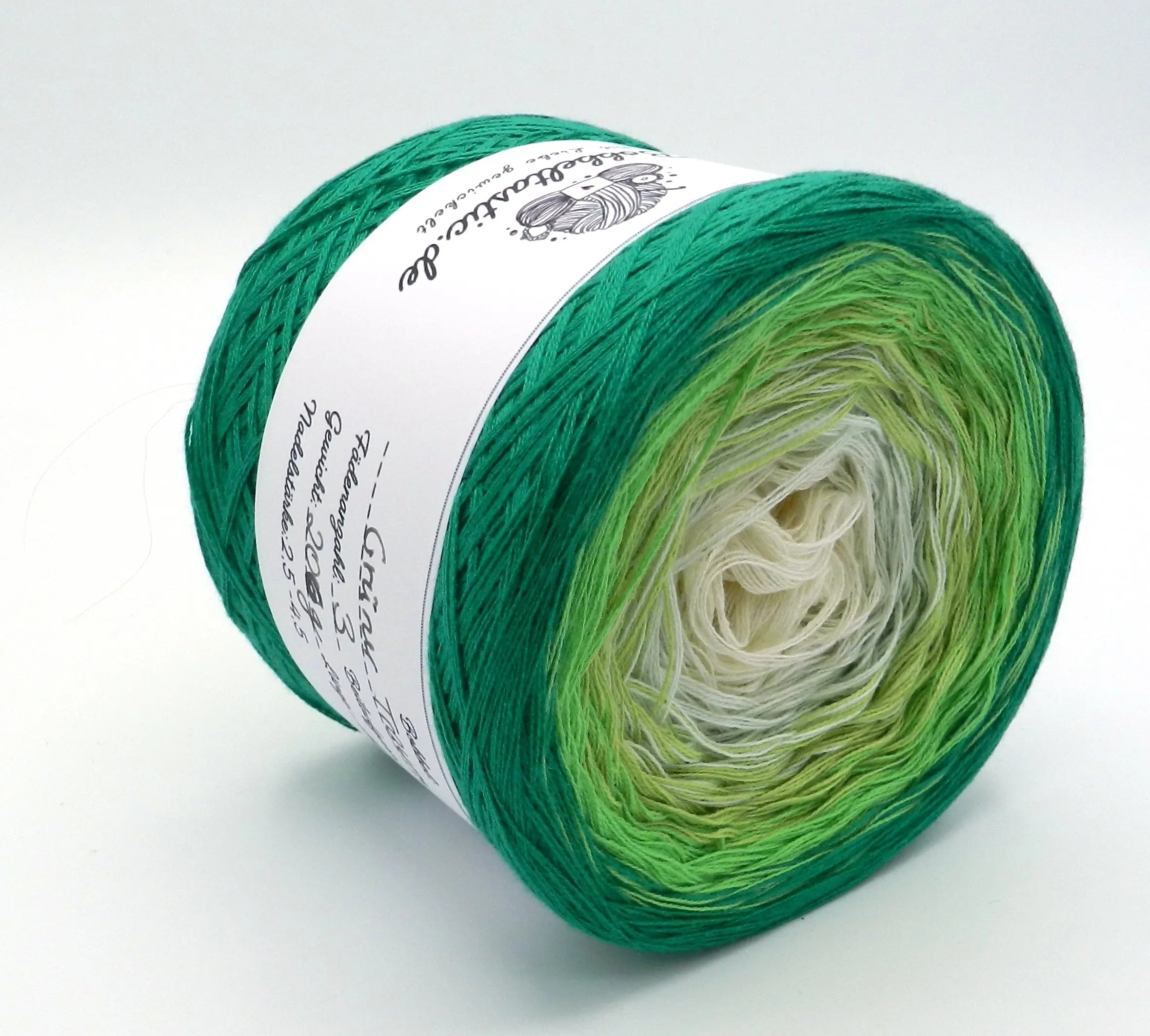 Bobbel Farbverlaufsgarn grüner Traum - Bobbeltastic