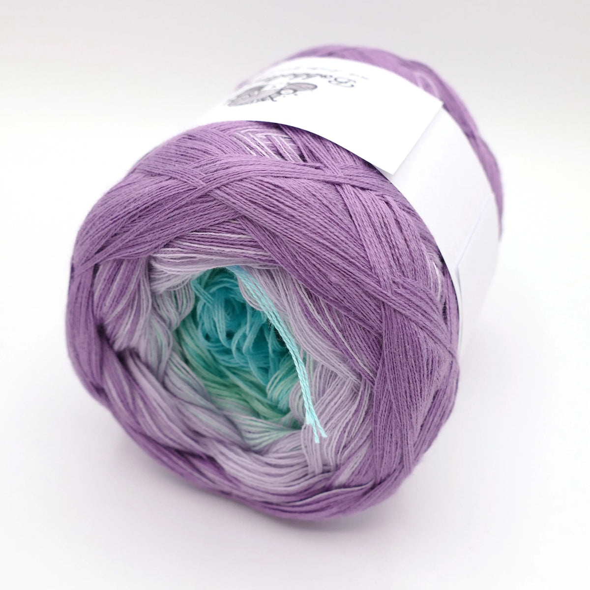 Bobbel Farbverlaufsgarn Lavendel Minze Bobbeltastic