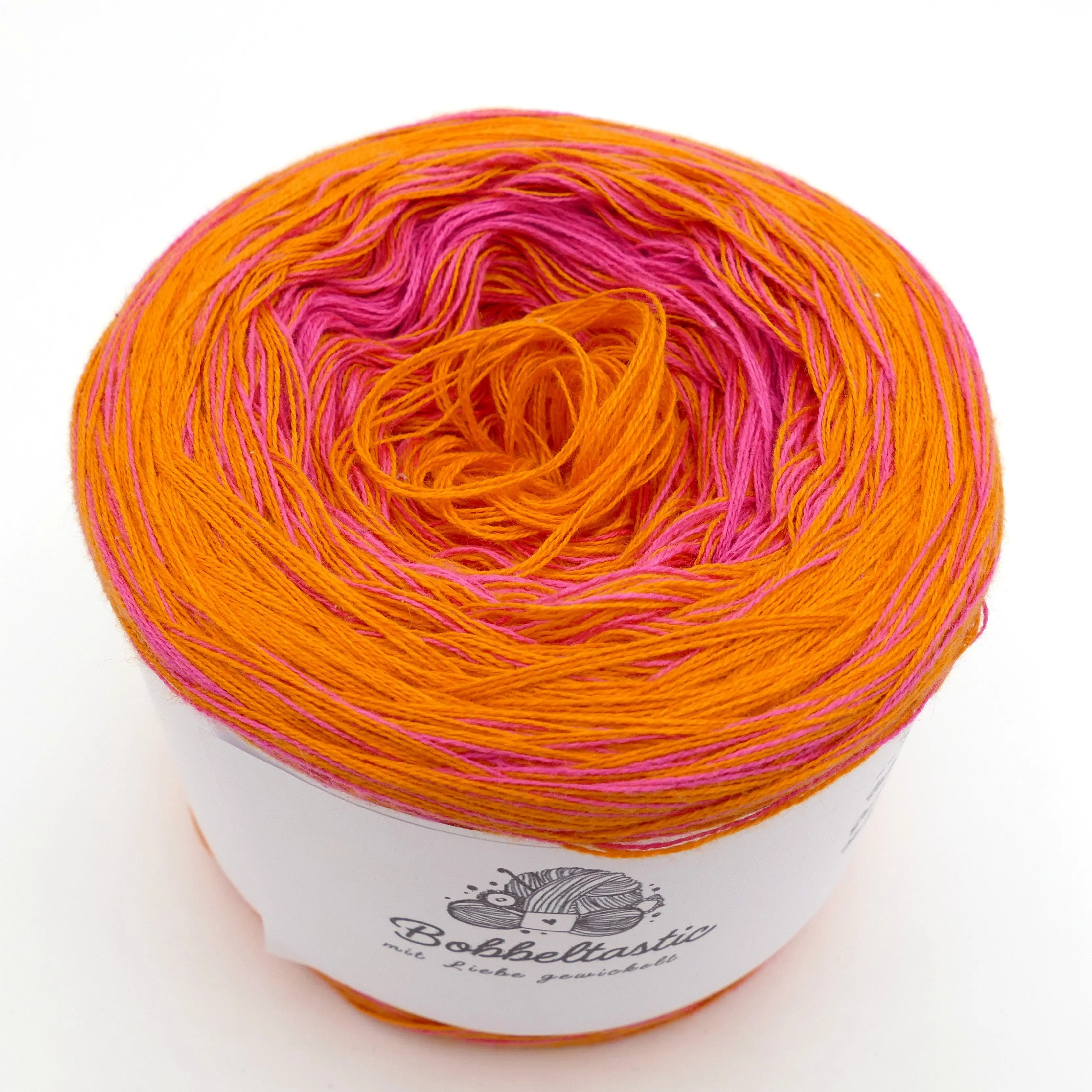 Bobbel Farbverlaufsgarn Pink Schock Bobbeltastic