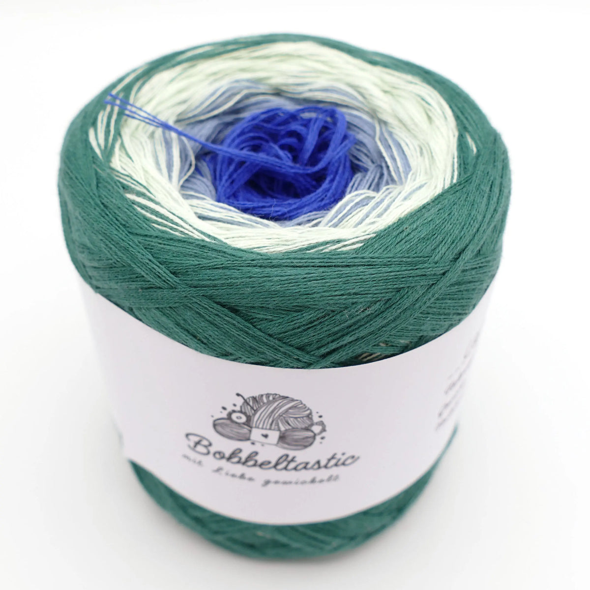 Bobbel Farbverlaufsgarn Lapis grüner Traum Bobbeltastic