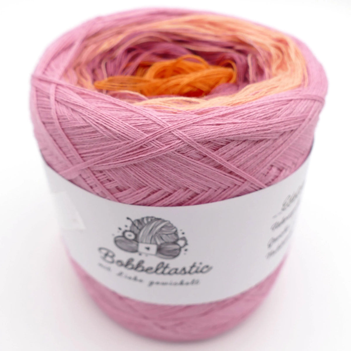 Bobbel Farbverlaufsgarn Edelrose Bobbeltastic