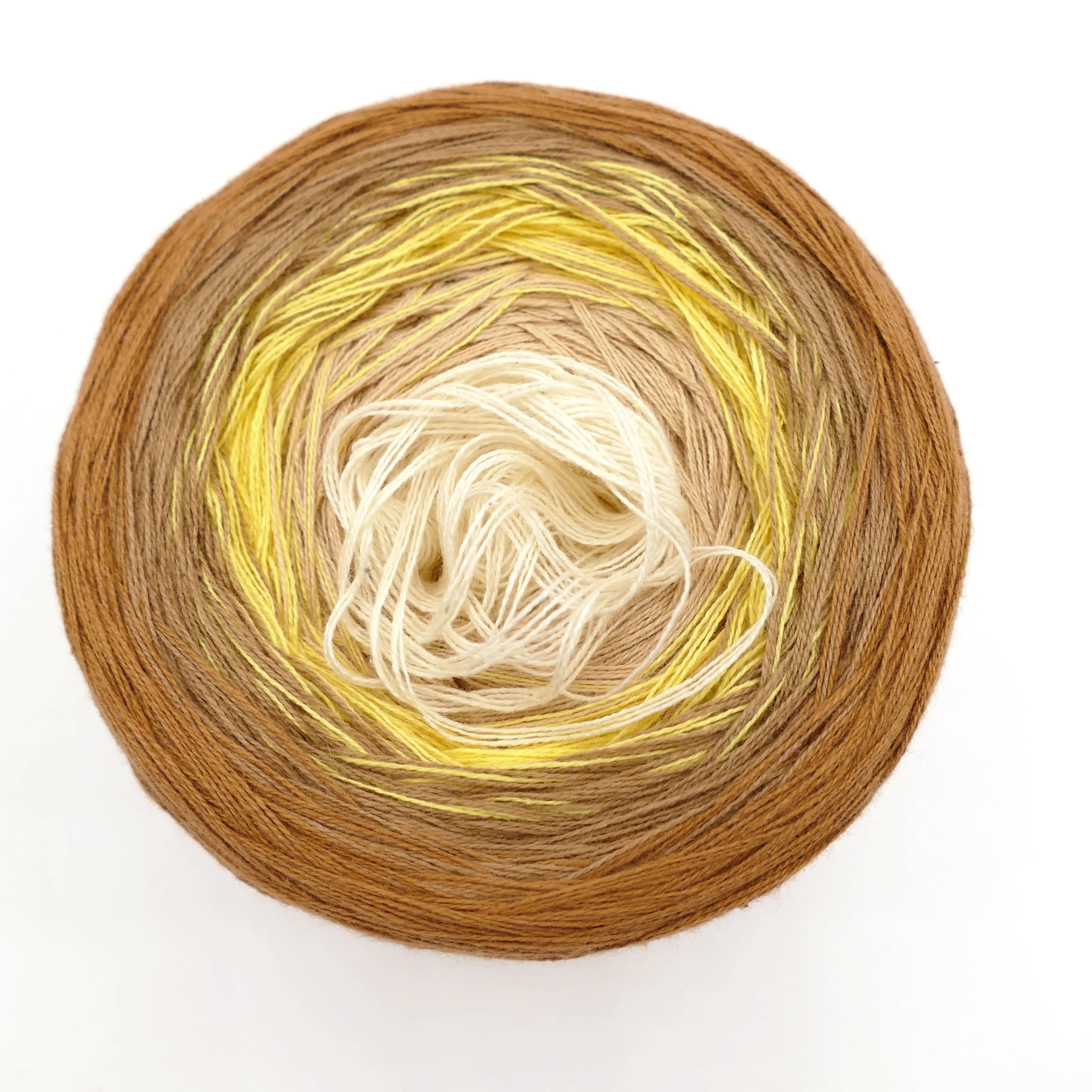 Bobbel Farbverlaufsgarn Yellow Wood - Bobbeltastic