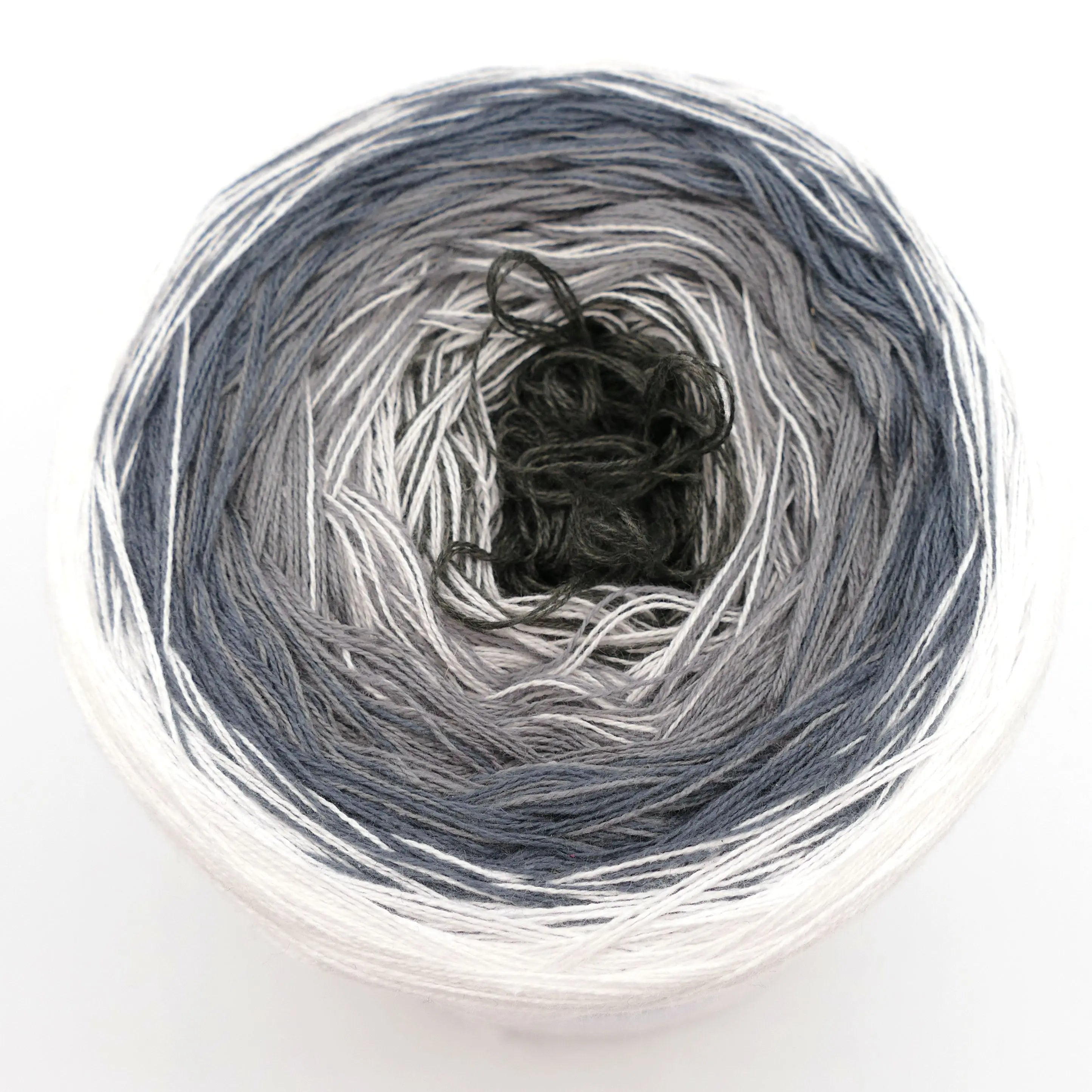 Bobbel Farbverlaufsgarn grauer Schleier - Bobbeltastic