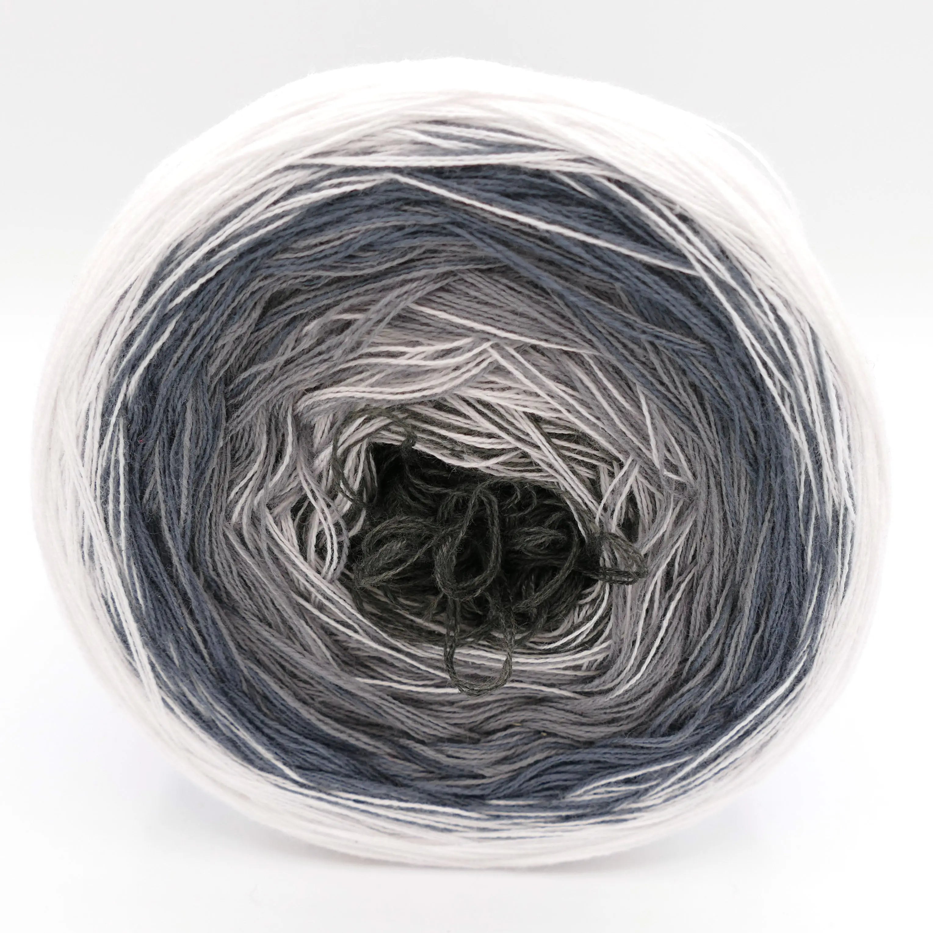 Bobbel Farbverlaufsgarn grauer Schleier - Bobbeltastic