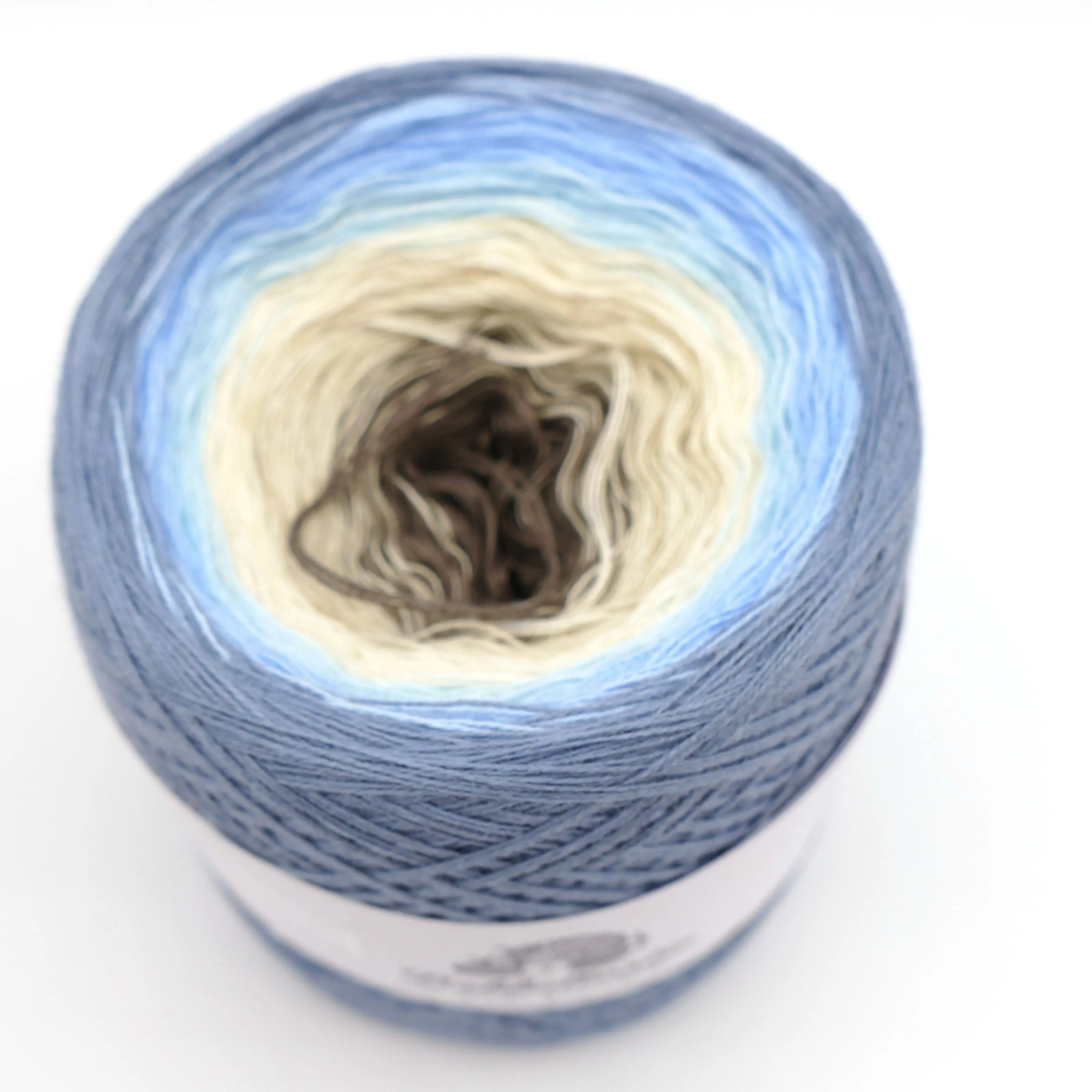 Bobbel Farbverlaufsgarn Taublue Bobbeltastic