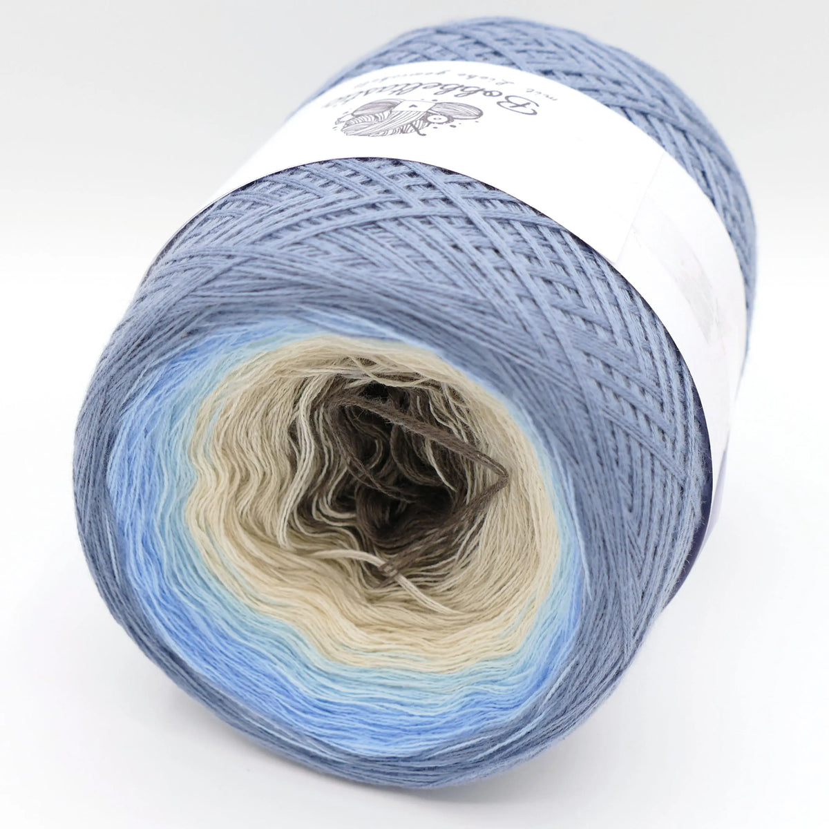 Bobbel Farbverlaufsgarn Taublue Bobbeltastic