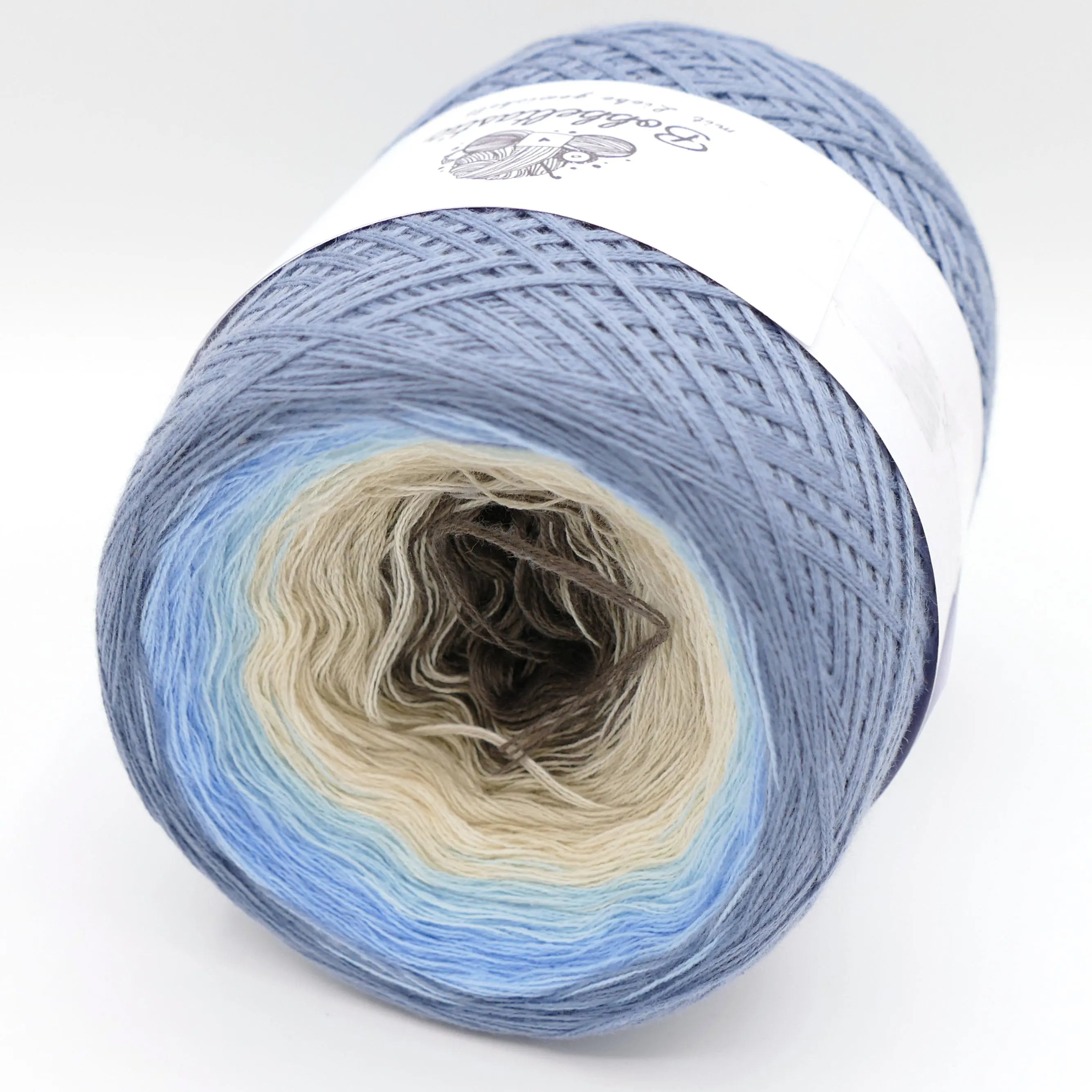 Bobbel Farbverlaufsgarn Taublue Bobbeltastic