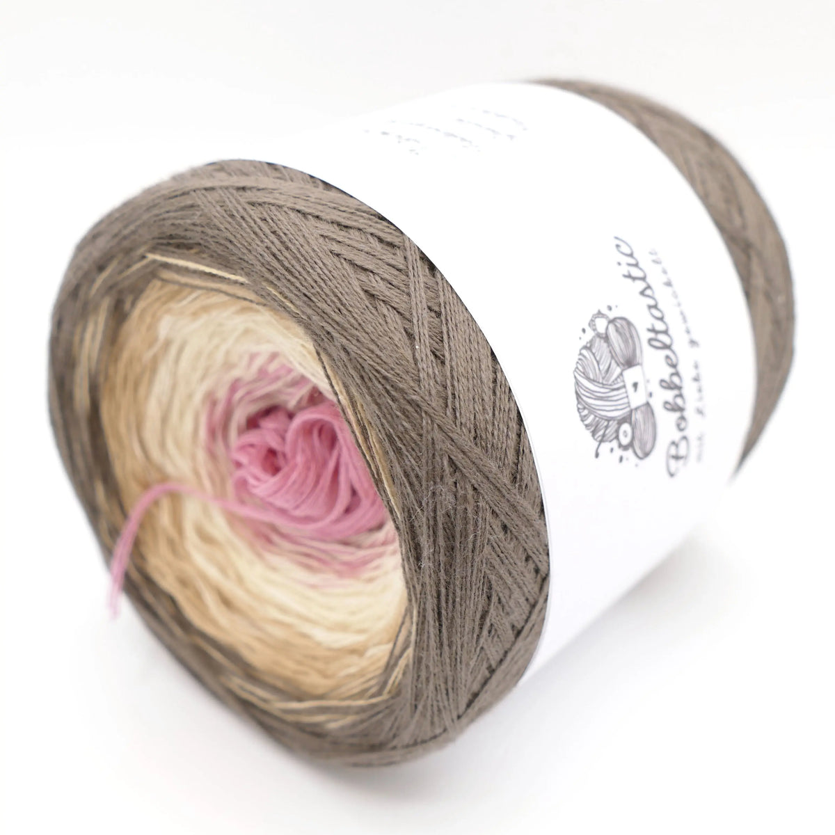 Bobbel Farbverlaufsgarn Taupeblush Bobbeltastic