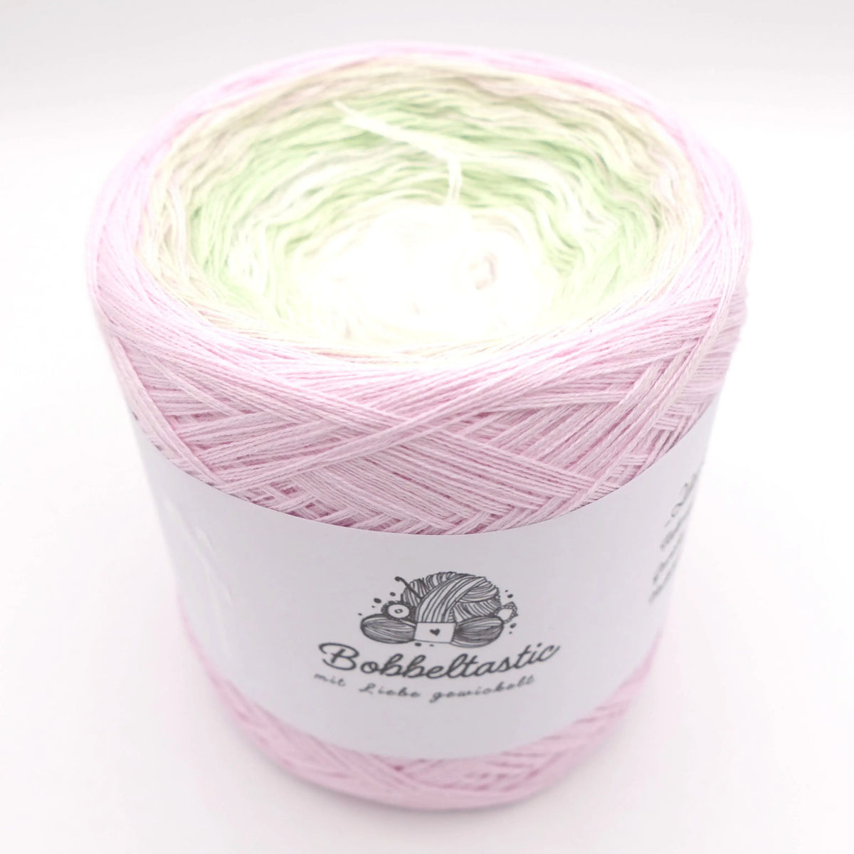 Bobbel Farbverlaufsgarn zarte Erbsenblüte Bobbeltastic