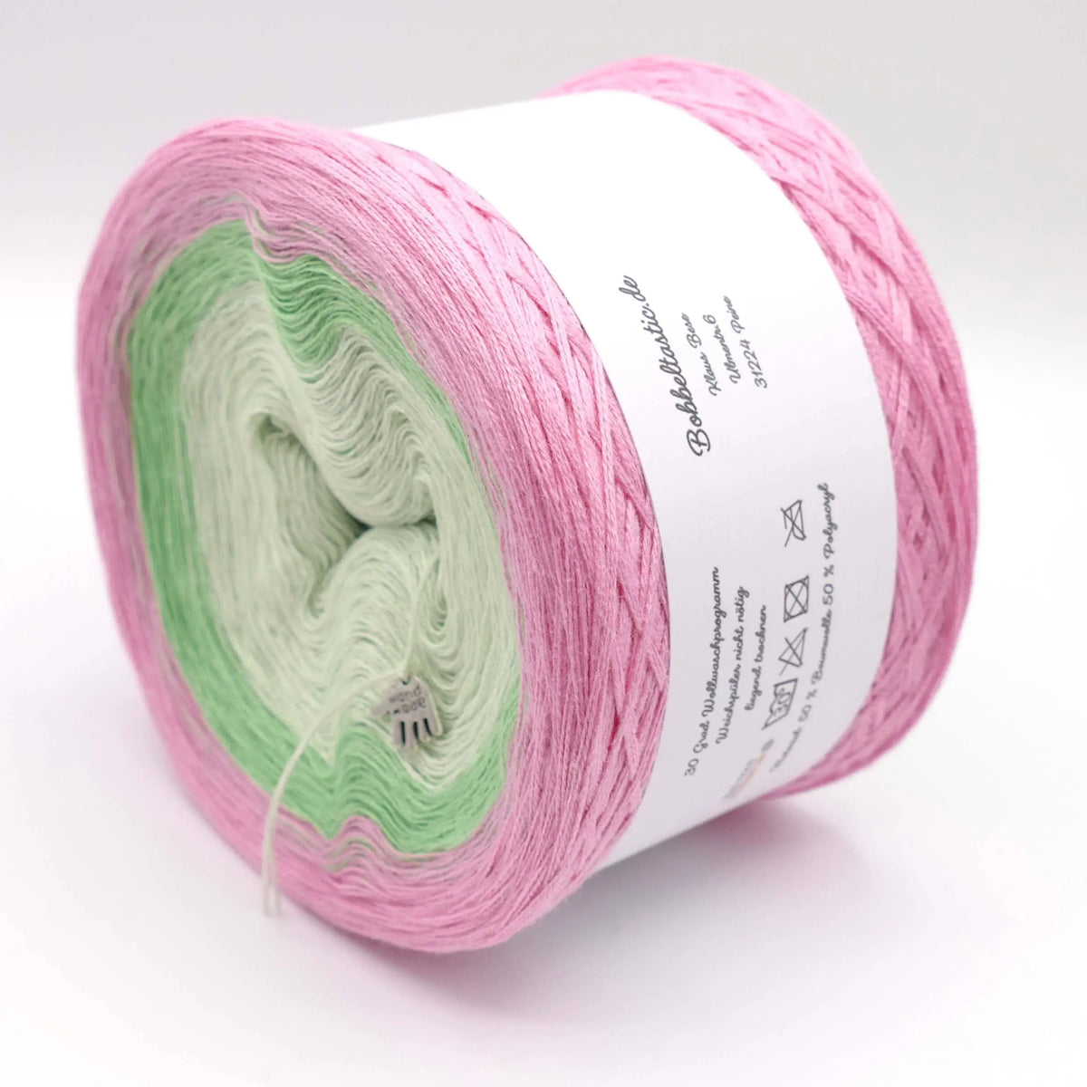 Bobbel Farbverlaufsgarn Rosenknospe Bobbeltastic