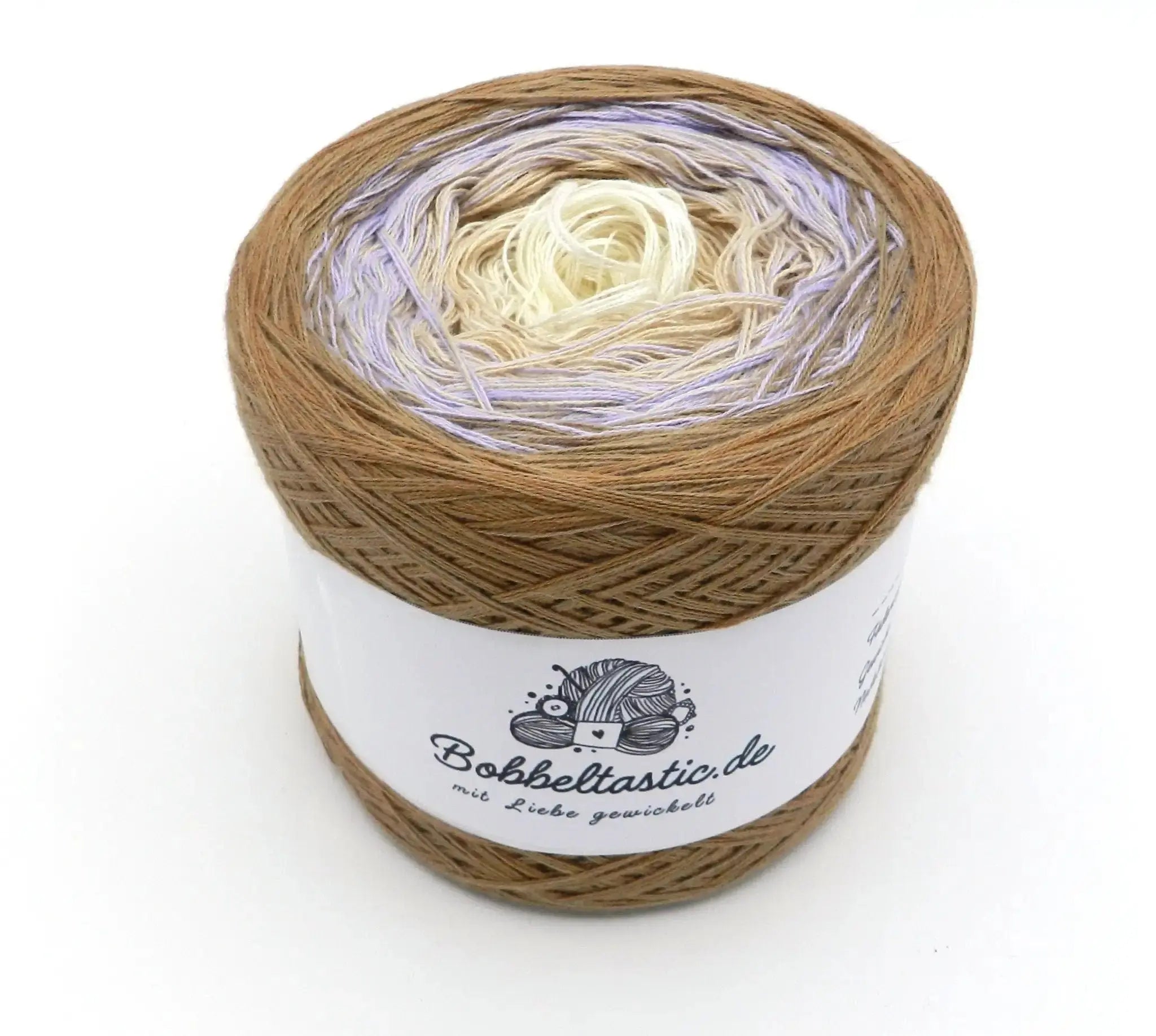 Bobbel Farbverlaufsgarn Lavendel Woods 3-fädig 1,30Eur/100M Wolle Garn Bobbeltastic