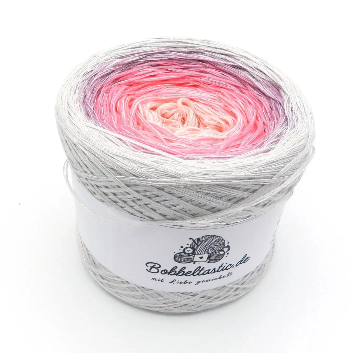 Bobbel Farbverlaufsgarn Pink Diamond 3-fädig 1,30Eur/100M Wolle Garn Bobbeltastic