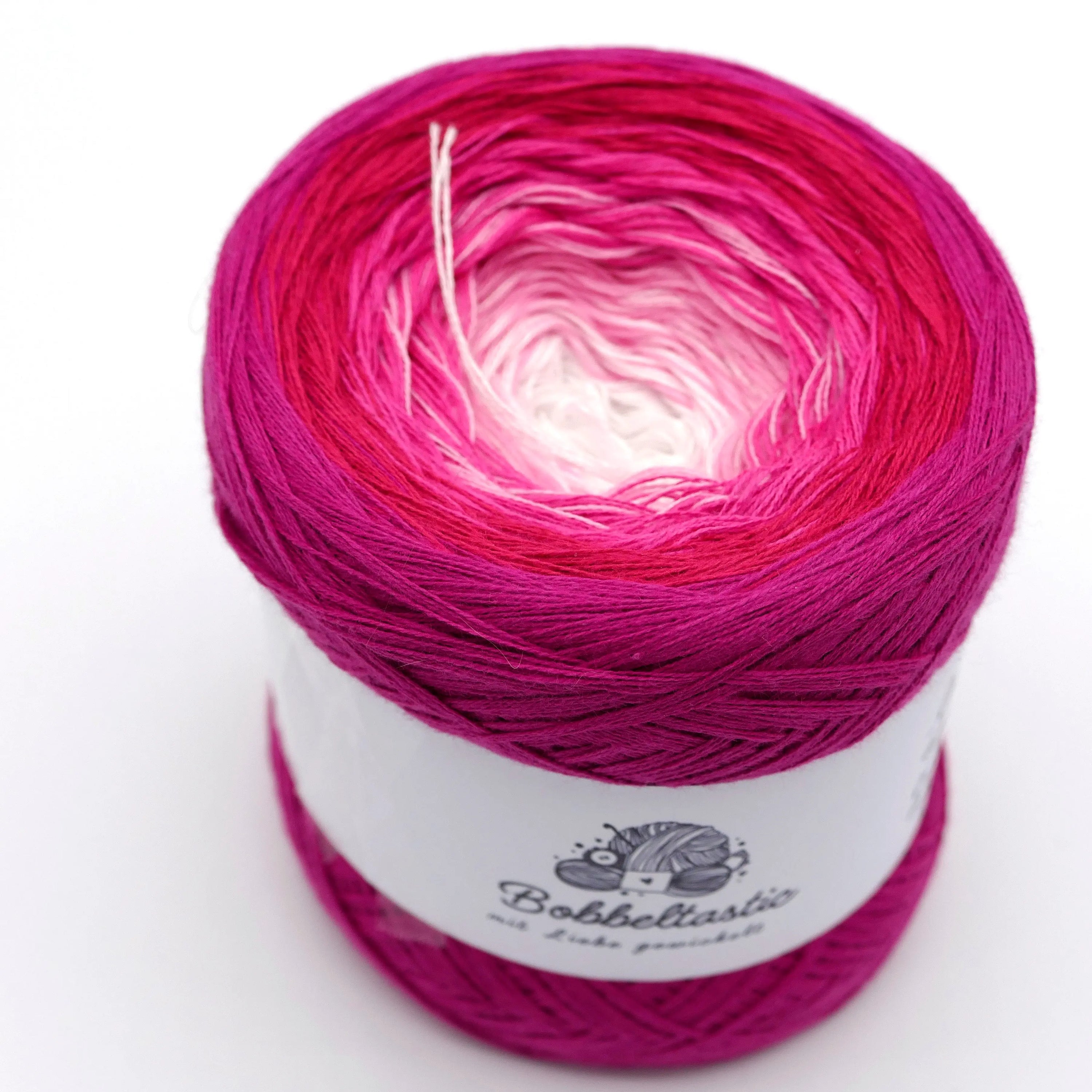 Bobbel Farbverlaufsgarn Ombre Pink Bobbeltastic