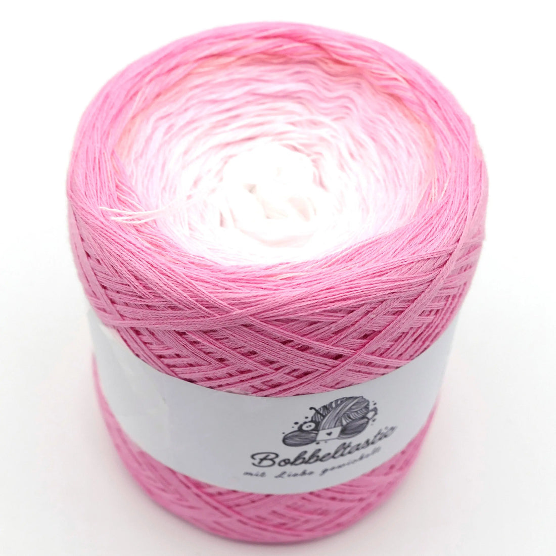 Bobbel Farbverlaufsgarn Ombre Rosa Bobbeltastic
