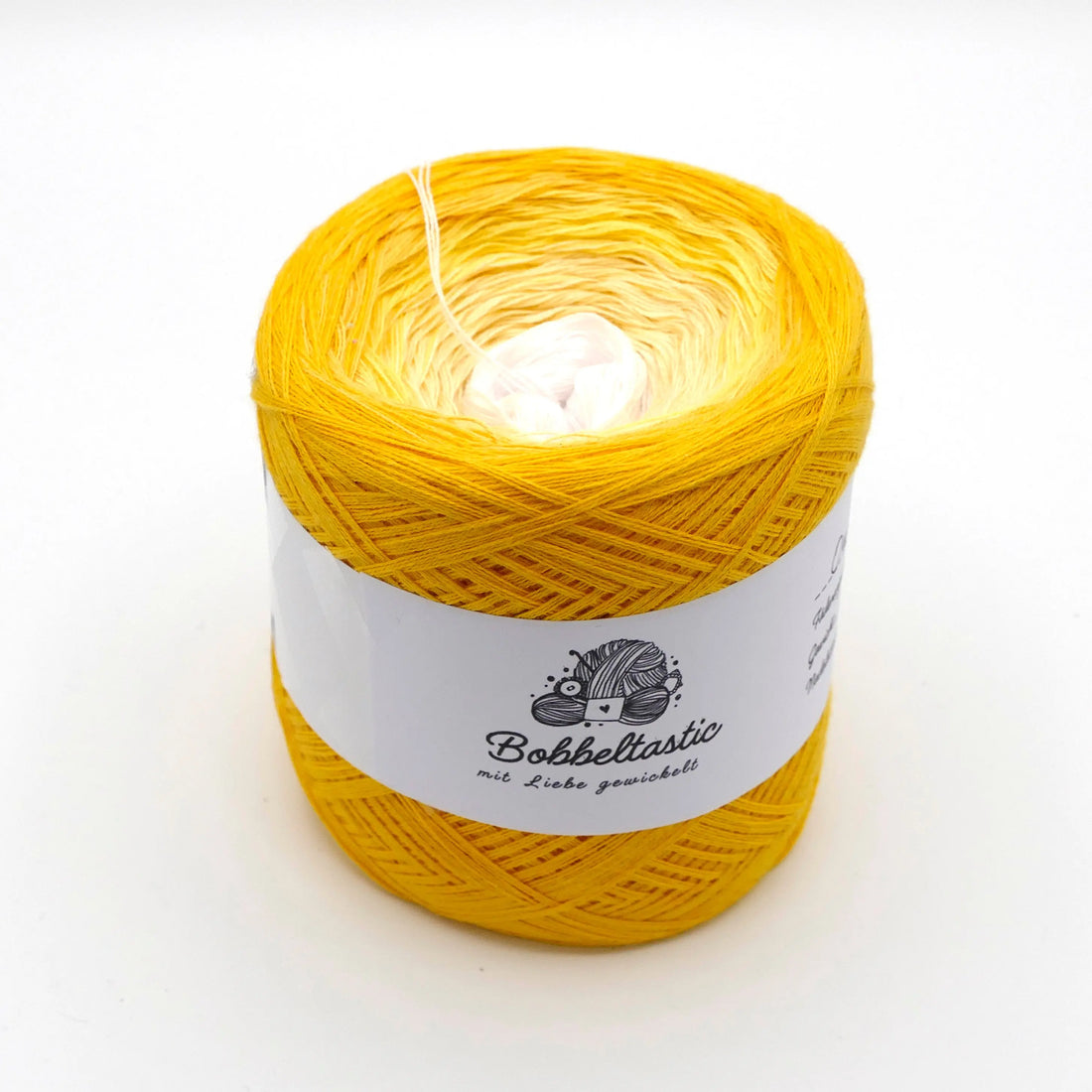 Bobbel Farbverlaufsgarn Ombre Gelb Bobbeltastic