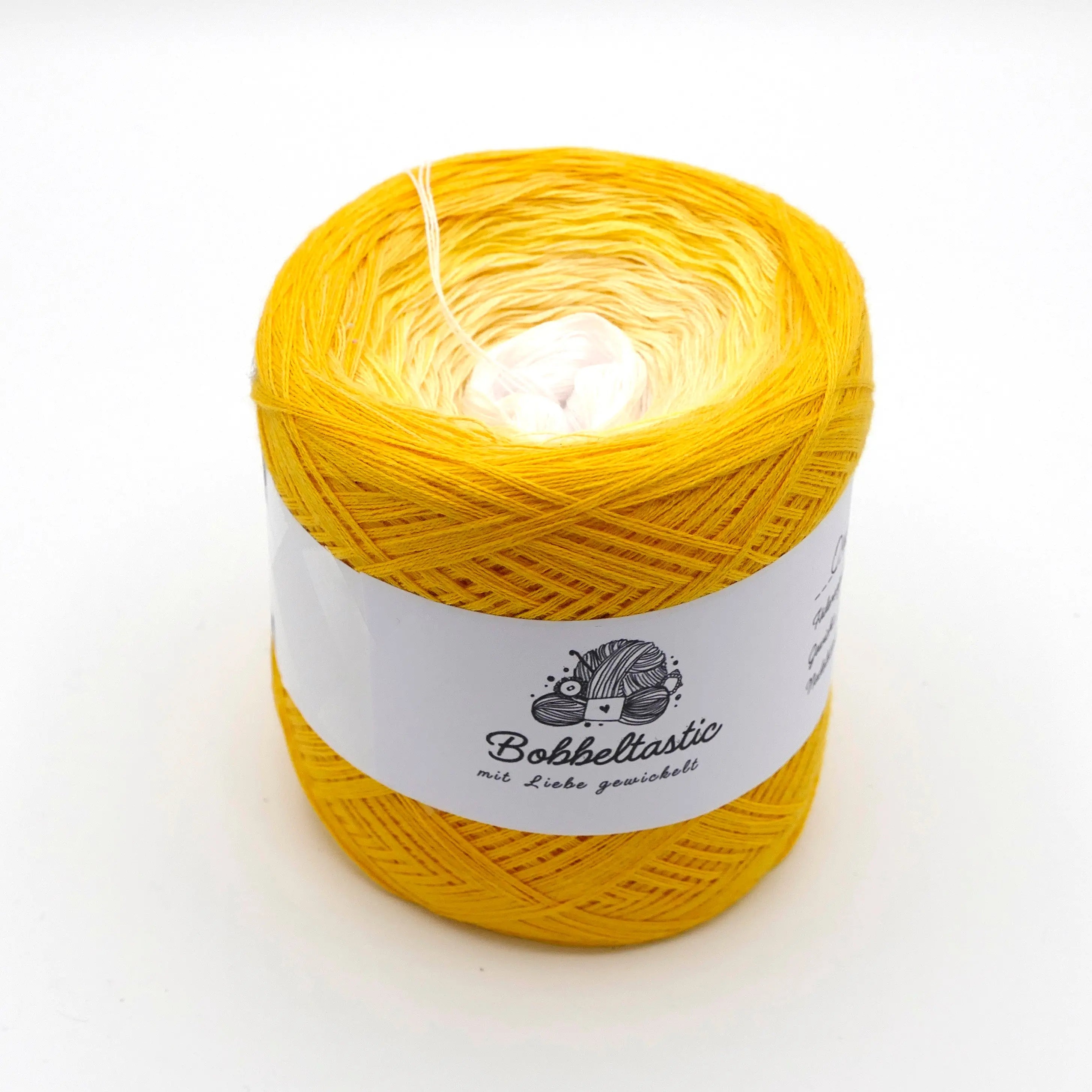 Bobbel Farbverlaufsgarn Ombre Gelb Bobbeltastic