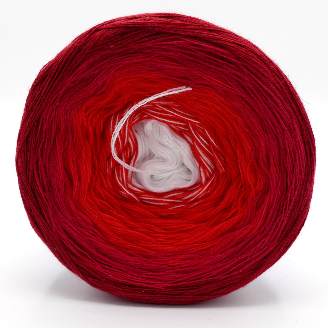 Bobbel Farbverlaufsgarn Ombre Rot Bobbeltastic