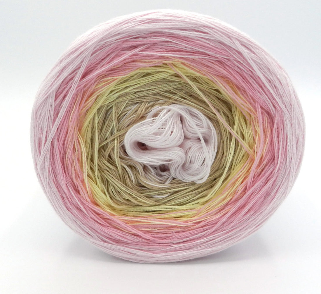 Bobbel Farbverlaufsgarn Rose Vanilla Dream - Bobbeltastic