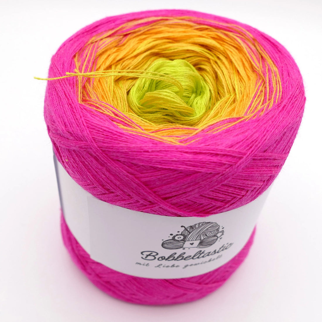 Bobbel Farbverlaufsgarn Kiwi Explosion Bobbeltastic
