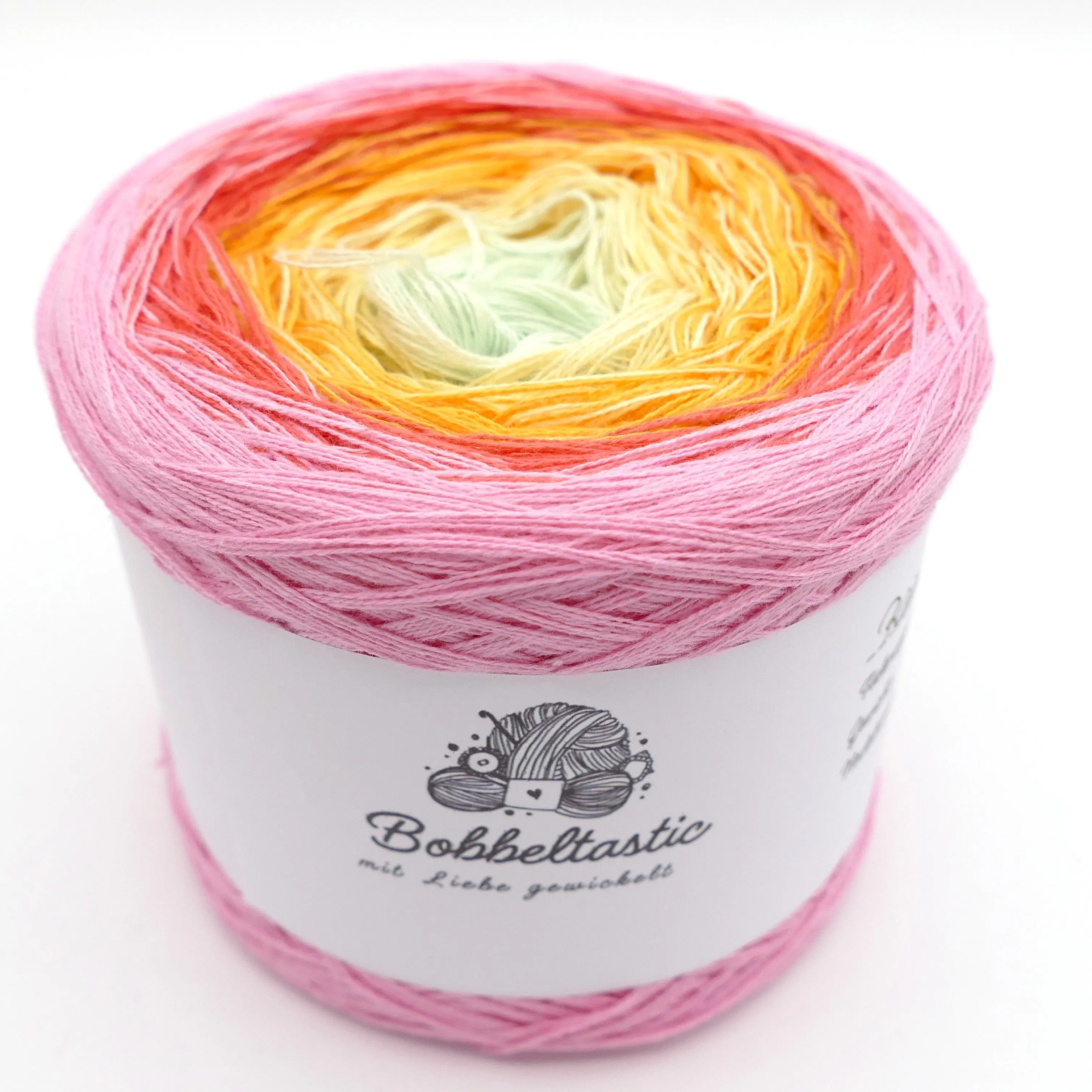 Bobbel Farbverlaufsgarn Rainbow Blüte - Bobbeltastic