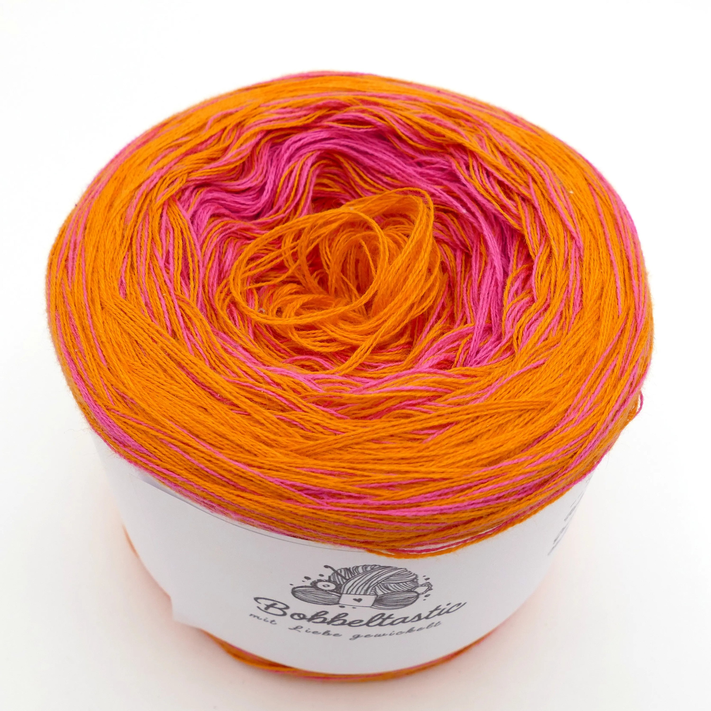 Bobbel Farbverlaufsgarn Pink Schock Bobbeltastic