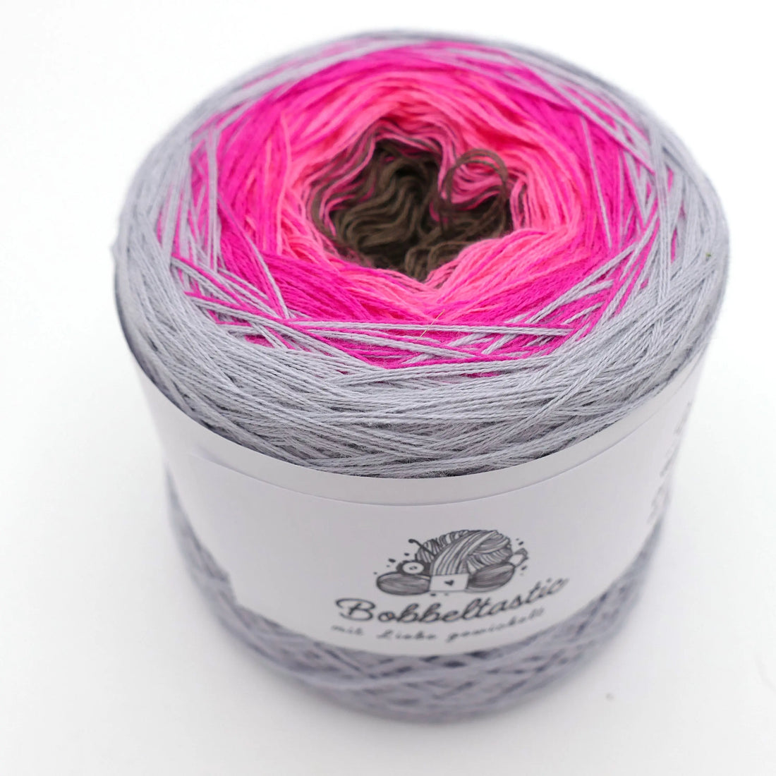 Bobbel Farbverlaufsgarn Pink on Grayday Bobbeltastic