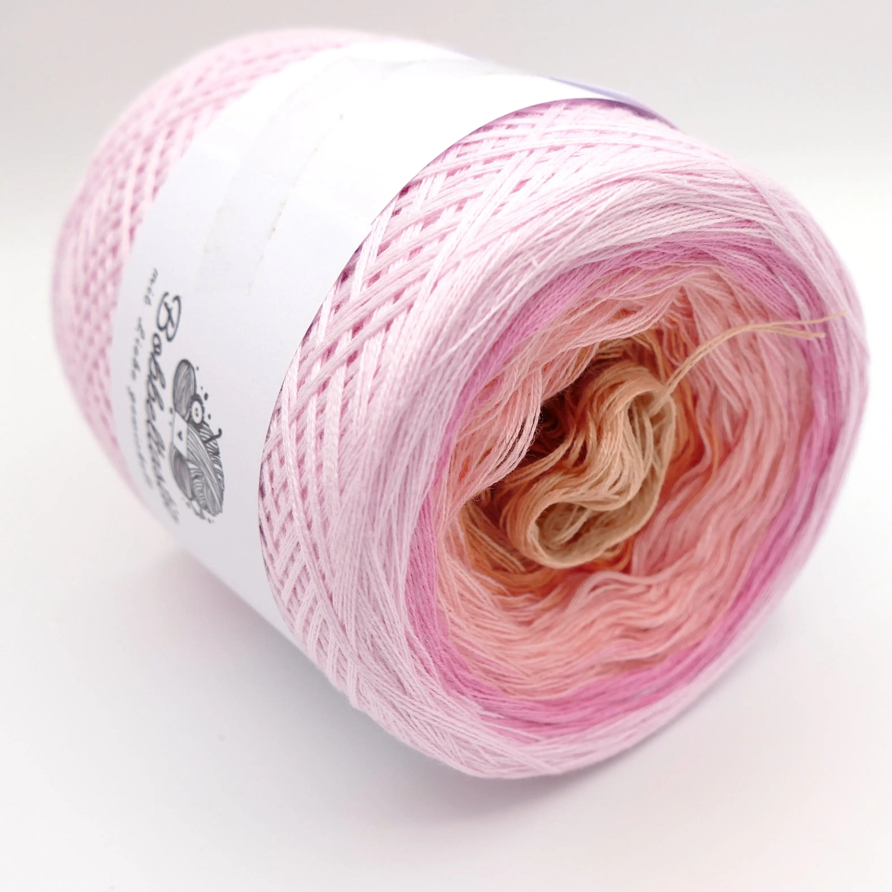 Bobbel Farbverlaufsgarn Rosy Quarz Bobbeltastic