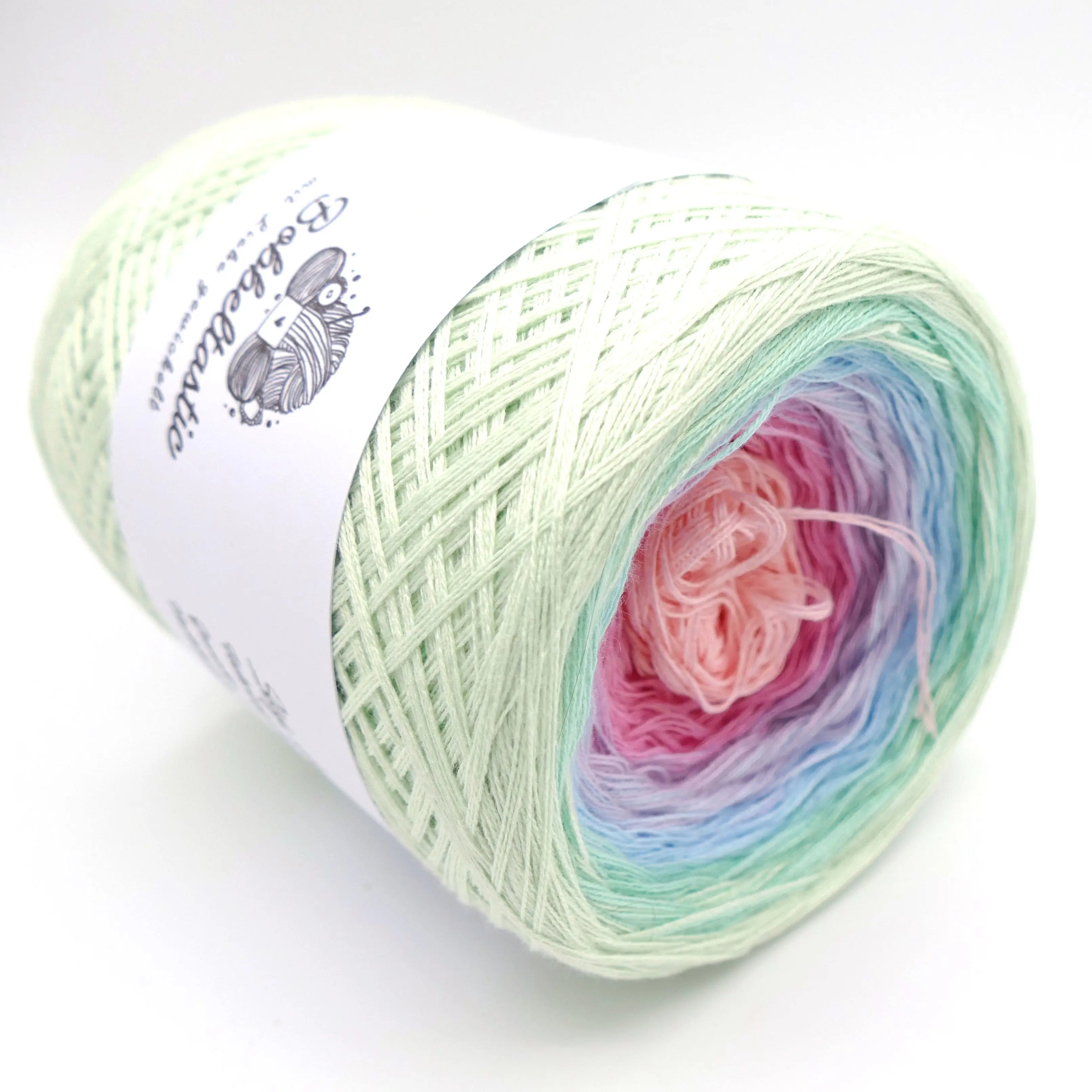 Bobbel Farbverlaufsgarn Sky Lavender Rose Bobbeltastic