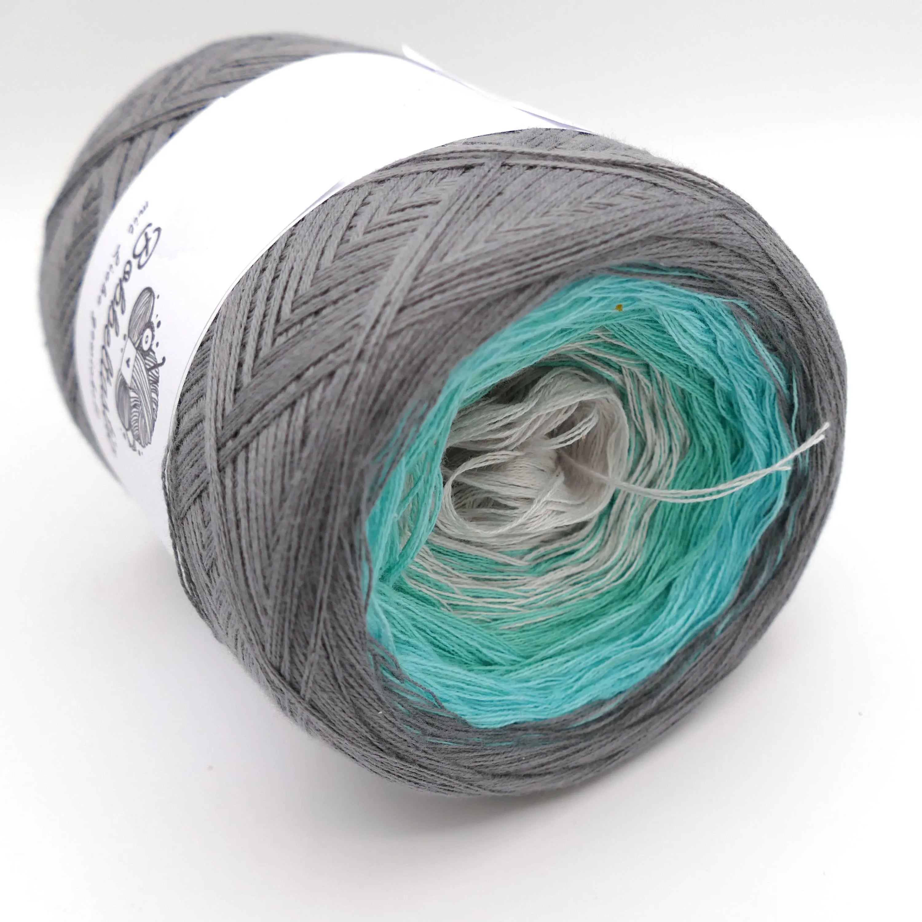 Bobbel Farbverlaufsgarn Silverquise Bobbeltastic