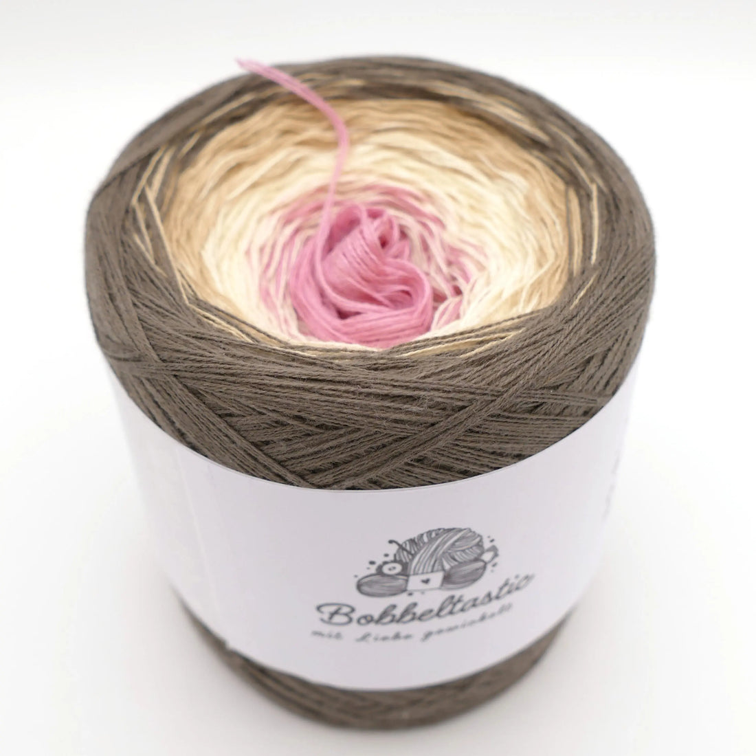Bobbel Farbverlaufsgarn Taupeblush Bobbeltastic