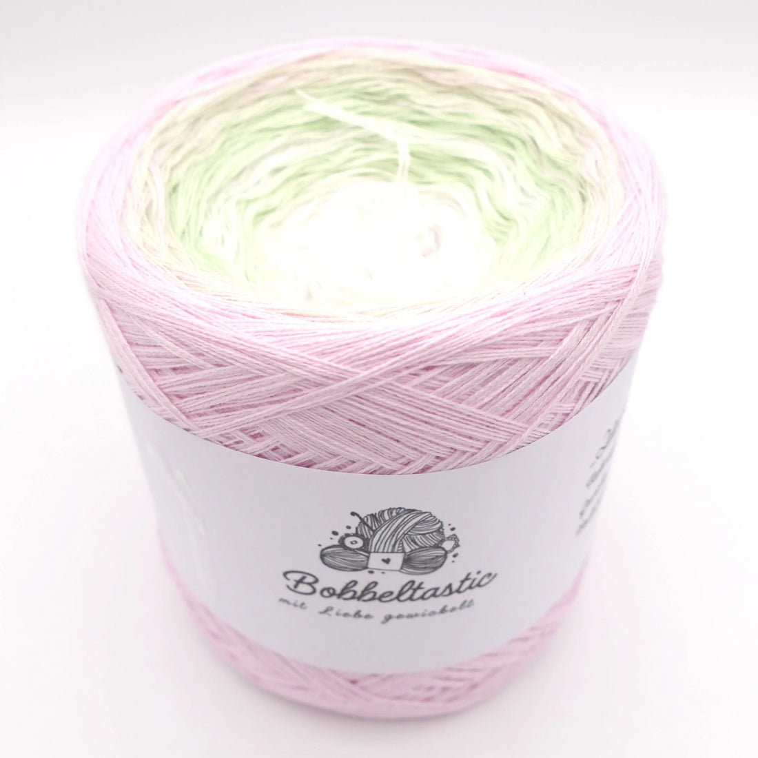 Bobbel Farbverlaufsgarn zarte Erbsenblüte Bobbeltastic