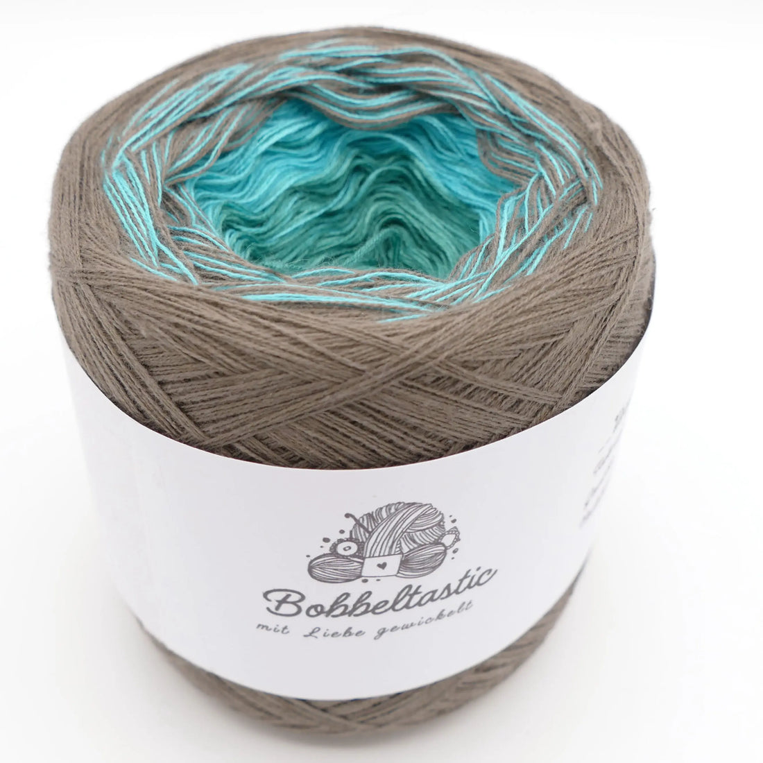 Bobbel Farbverlaufsgarn Taupewelle Bobbeltastic