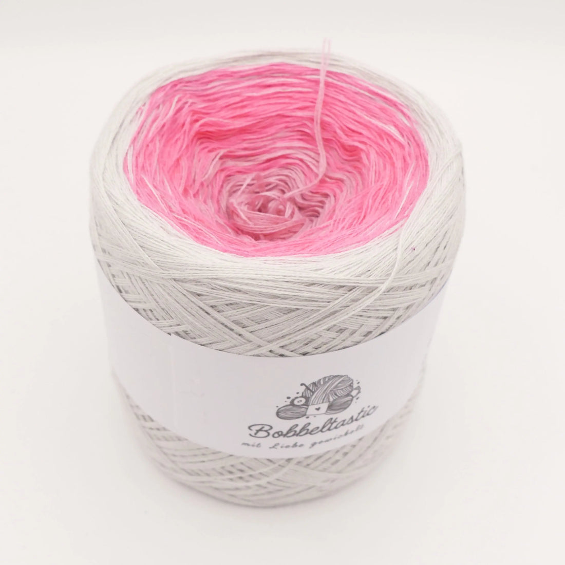 Bobbel Farbverlaufsgarn Zuckergrau Bobbeltastic