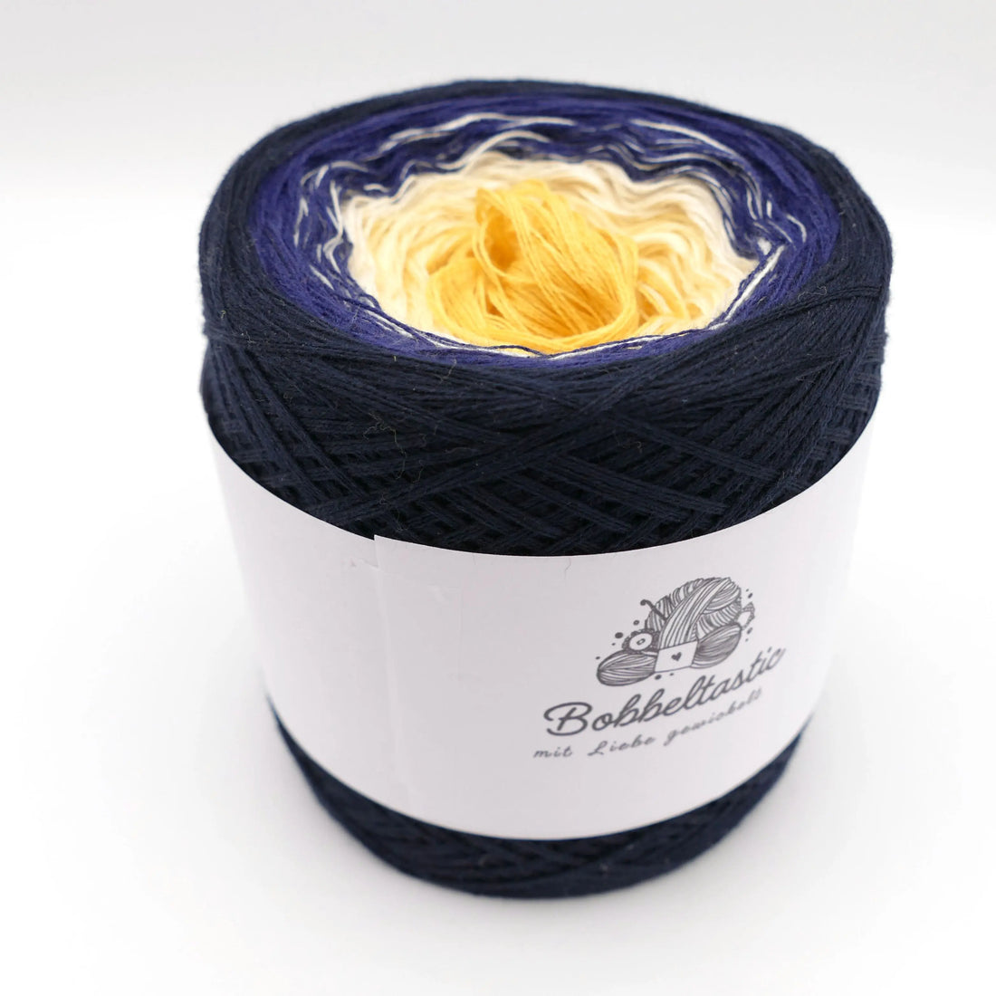 Bobbel Farbverlaufsgarn Goldene Flut Bobbeltastic