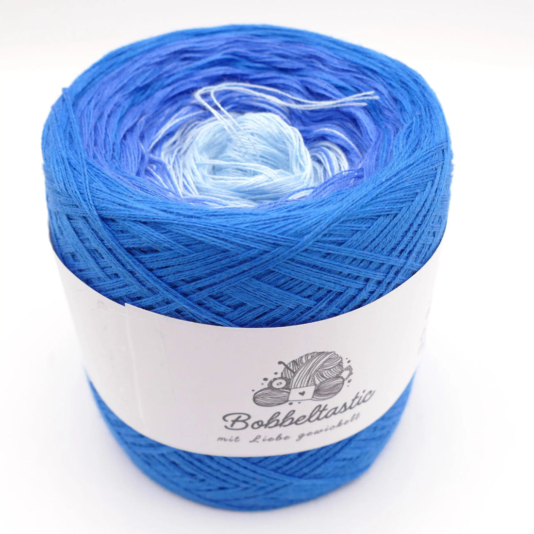 Bobbel Farbverlaufsgarn Blue Eye Bobbeltastic