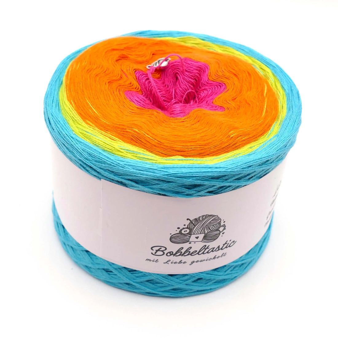 Bobbel Farbverlaufsgarn Kiwi-Splash Bobbeltastic