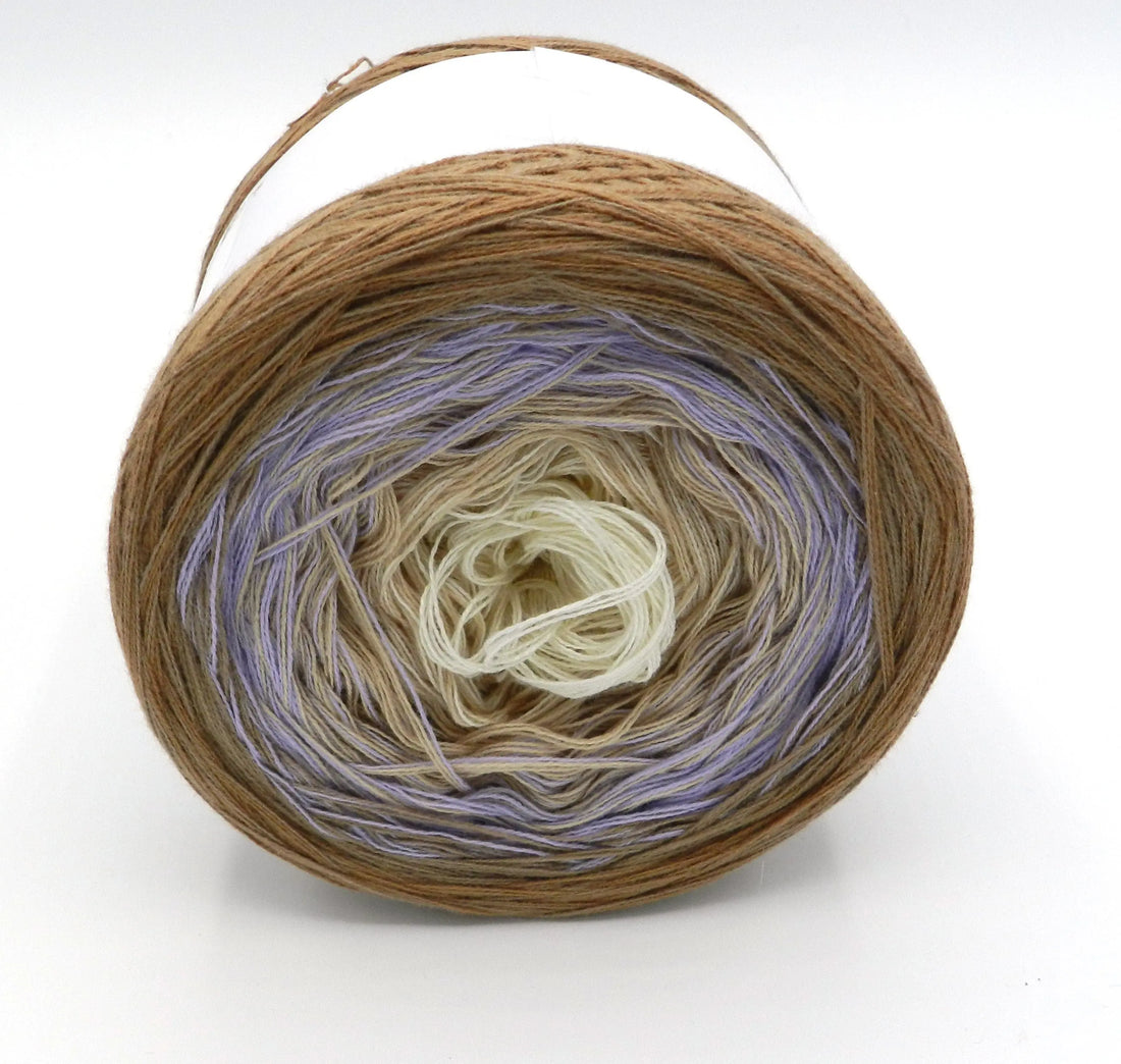 Bobbel Farbverlaufsgarn Lavendel Woods  3-fädig 1,30Eur/100M Wolle Garn Bobbeltastic