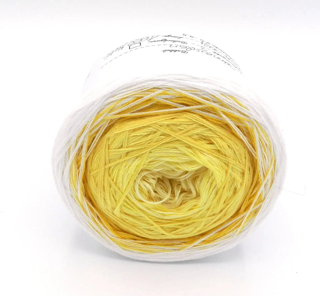 Bobbel Farbverlaufsgarn Sonnenschein  3-fädig 1,30Eur/100M Wolle Garn Bobbeltastic